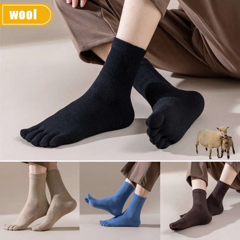 Thermal Sock Wool - Meias masculinas de lã com cinco