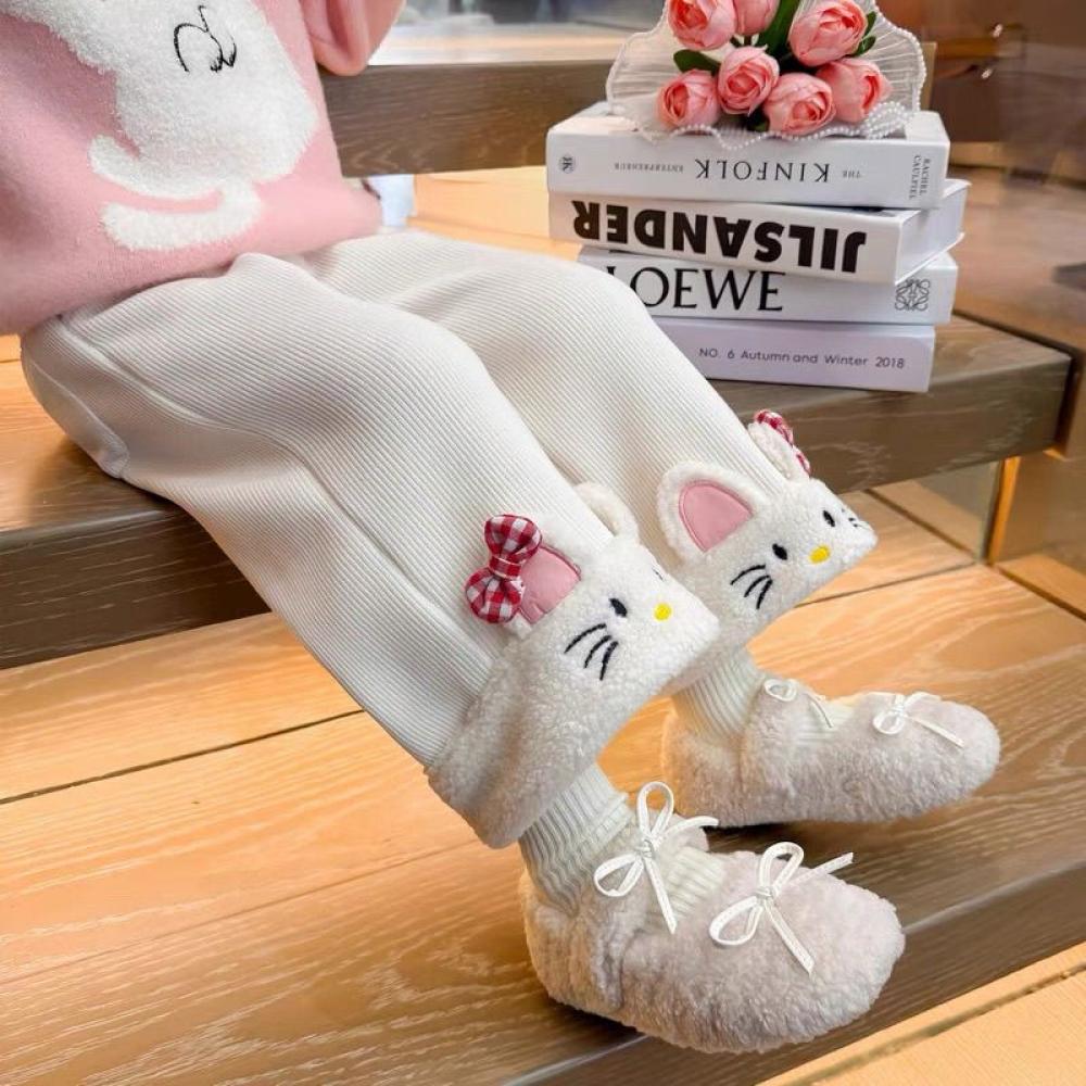 Corduroy Pant Warm - Kawaii hello kitty meninas ins calças