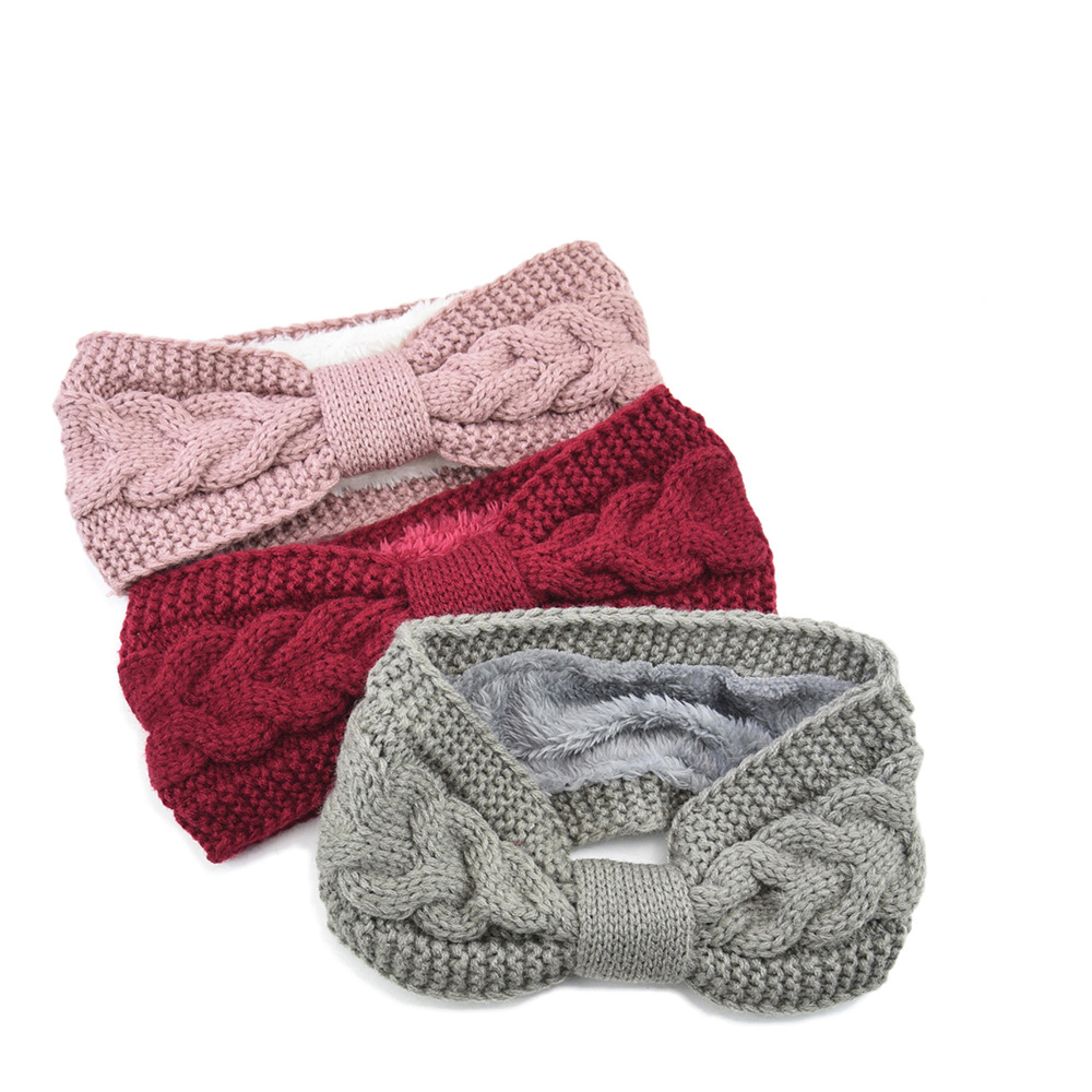 Winter Headband Fleece - Novo velo felpudo forrado headbands para