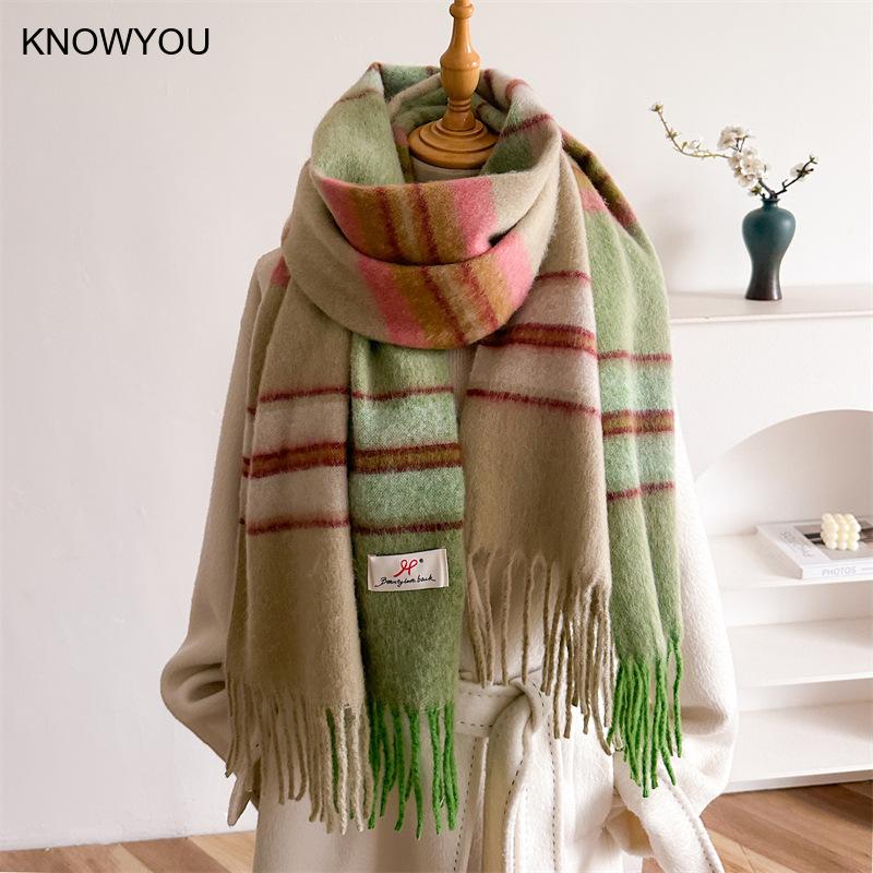 Cashmere Pashmina Wrap - 2026 inverno grosso quente cachecol feminino