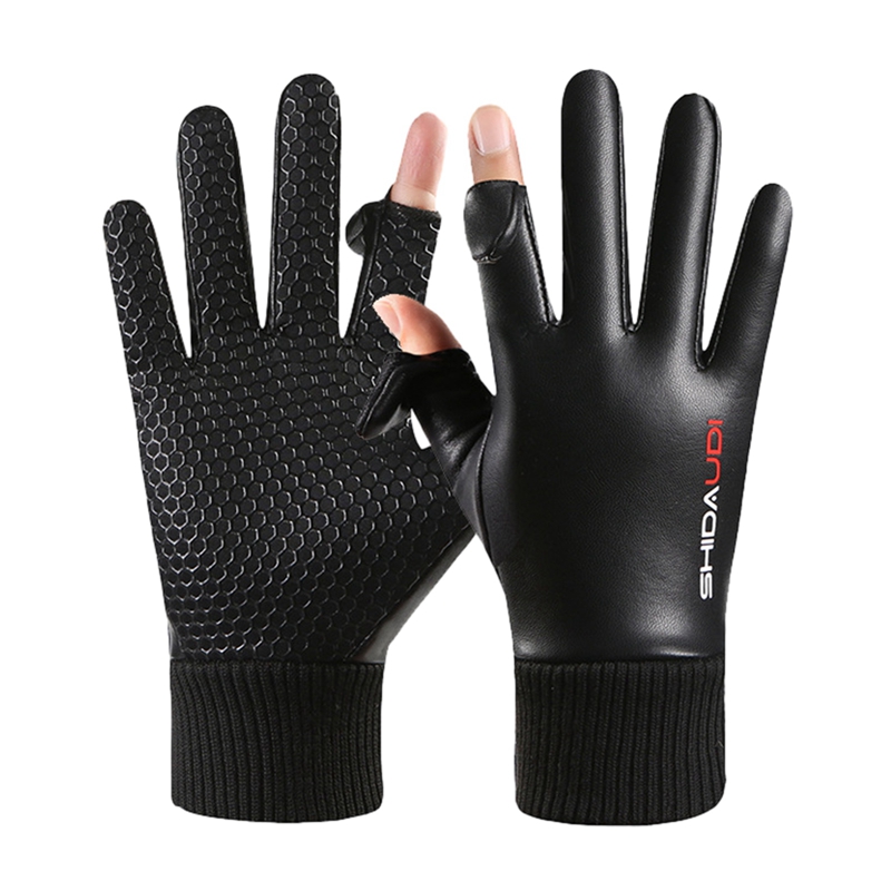 Touch Screen Gloves - Forro de lã da motocicleta luvas