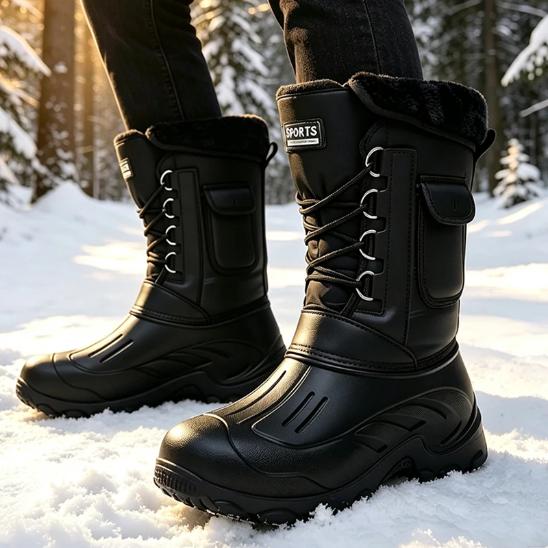 Waterproof Winter Boot - Botas de Inverno para Homens, Calçados