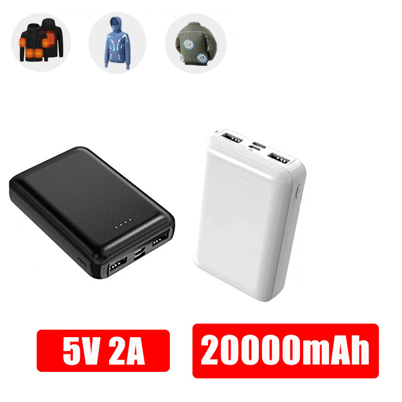 Heated Vest Battery - Mini banco de potência 20000mAh 5V
