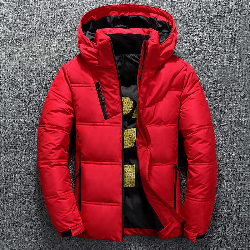 Down Jacket Packable - Inverno quente jaqueta masculina casaco casual