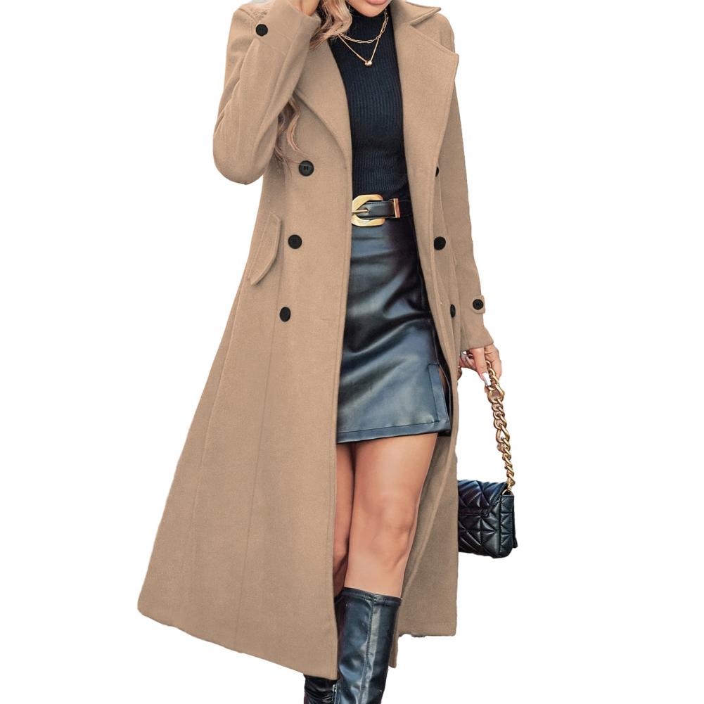 Casaco Feminino de Inverno, So - Wool Coat Peacoat avaliação e preço
