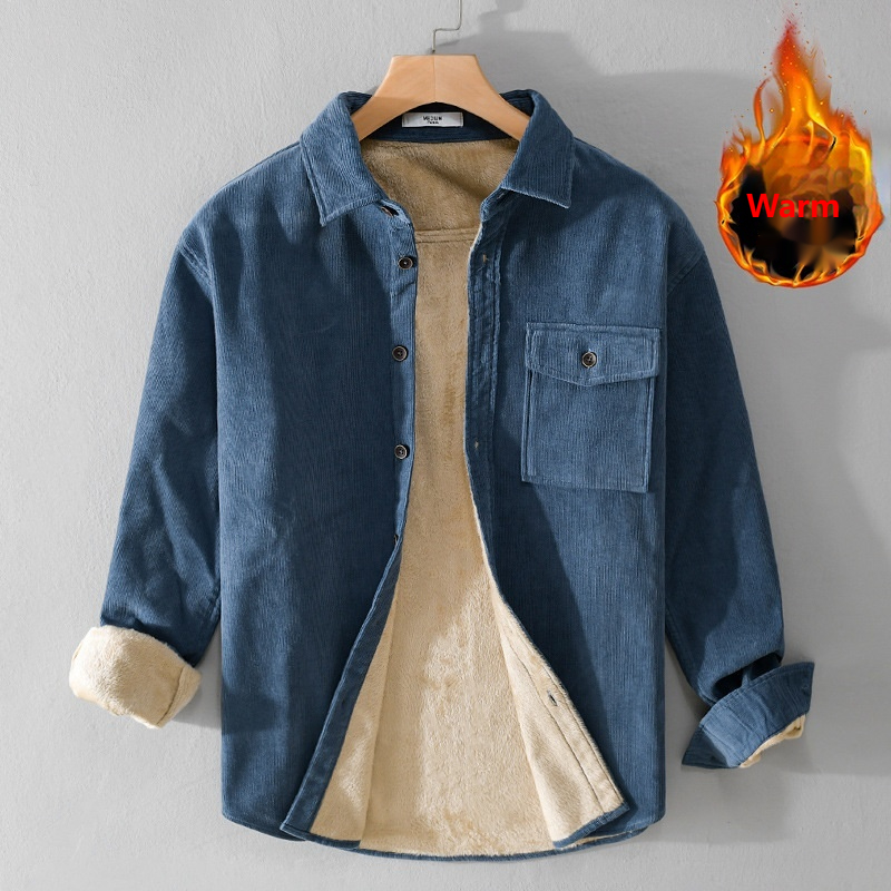 Camisa de veludo masculina jaq - Flannel Shirt Lined avaliação e preço
