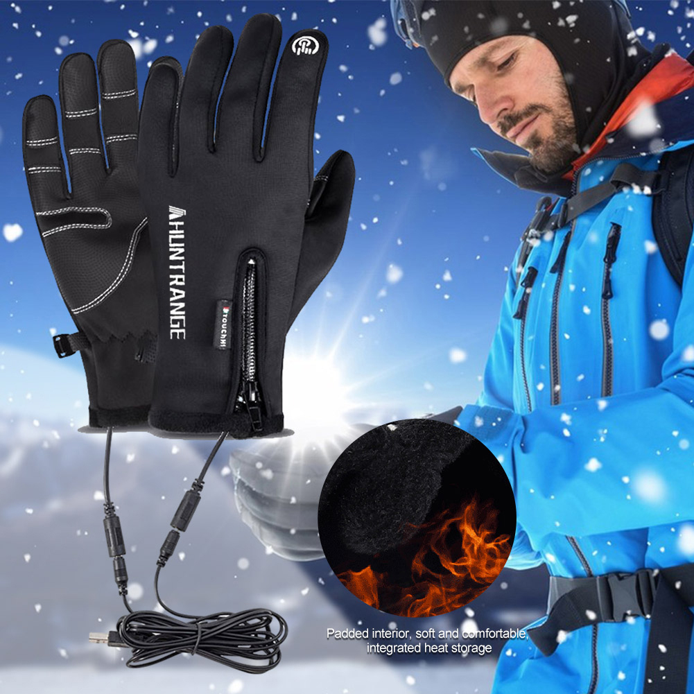 Inverno esqui usb aquecido luv - Touch Screen Gloves avaliação e preço