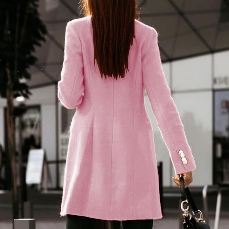 652F Casacos femininos lã outo - Wool Coat Peacoat avaliação e preço