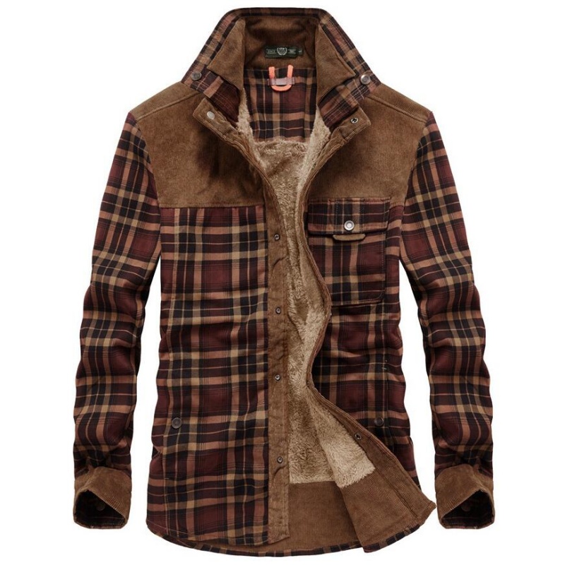 Jaquetas Masculinas de Inverno - Flannel Shirt Lined avaliação e preço