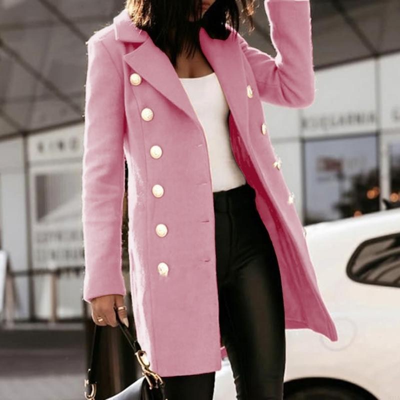 831A Casacos femininos lã outo - Wool Coat Peacoat avaliação e preço