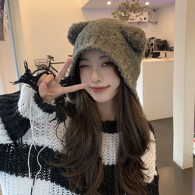 Outono inverno feminino chapéu - Knit Beanie Hat Warm avaliação e preço