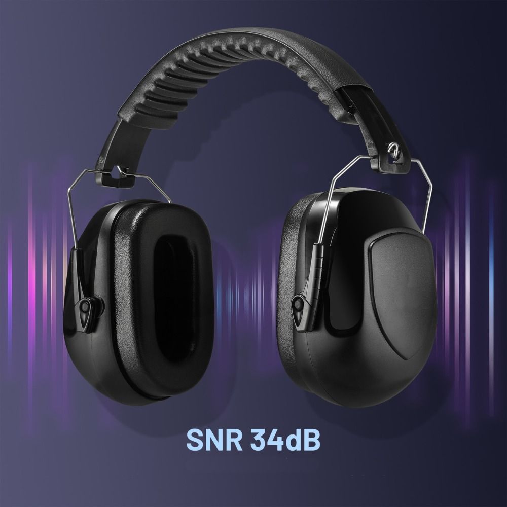 SNR-34dB cabeça ajustável earm - Earmuffs Foldable avaliação e preço