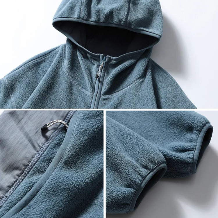 Moletom com capuz masculino ou - Sherpa Hoodie Fleece avaliação e preço