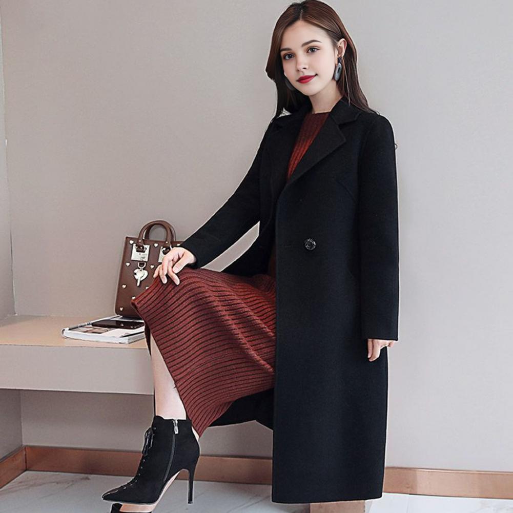 Casaco Feminino de Lã Cor Sóli - Wool Coat Peacoat avaliação e preço
