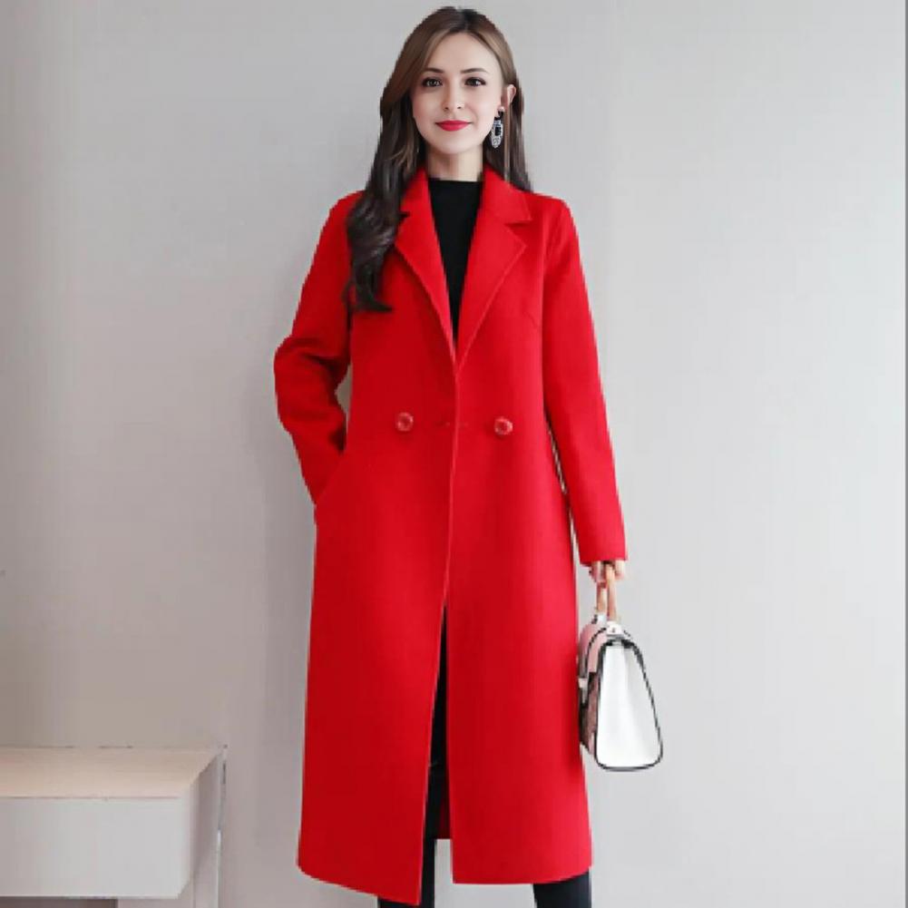 Casaco Feminino de Lã Cor Sóli - Wool Coat Peacoat avaliação e preço