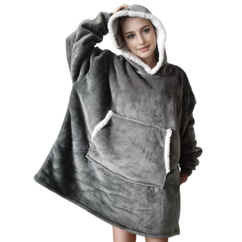 Wearable adulto super macio fl - Sherpa Hoodie Fleece avaliação e preço