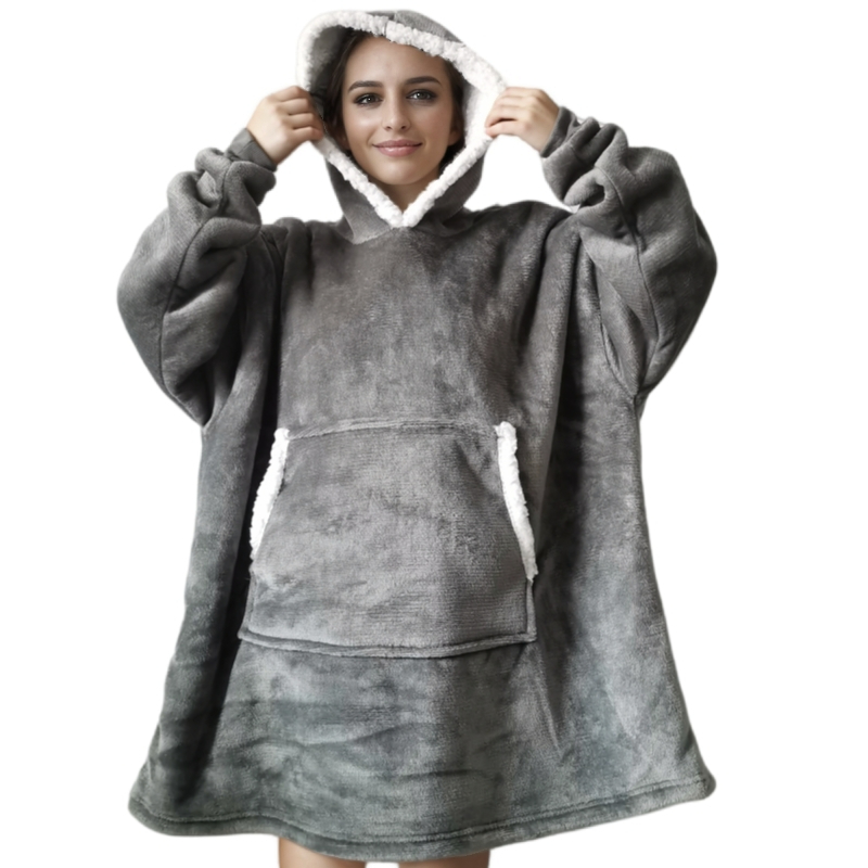 Wearable adulto super macio fl - Sherpa Hoodie Fleece avaliação e preço