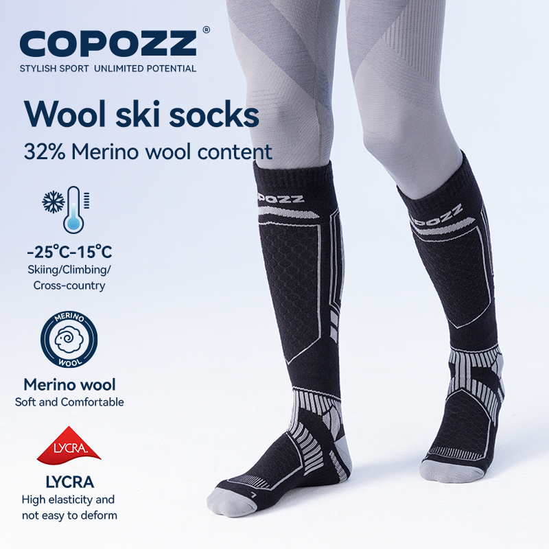 Copozz meias de esqui de inver - Thermal Sock Wool avaliação e preço