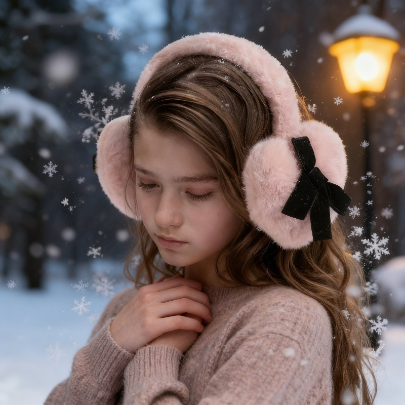 1pc feminino inverno cor sólid - Earmuffs Foldable avaliação e preço