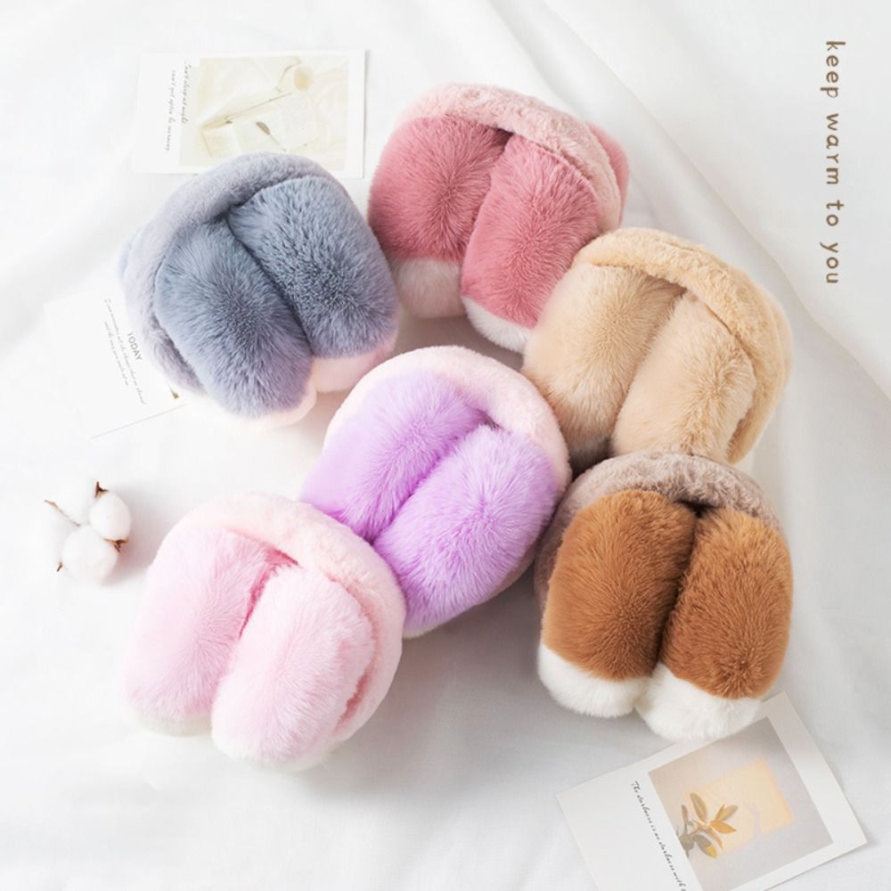 Moda pele do falso orelha muff - Earmuffs Foldable avaliação e preço