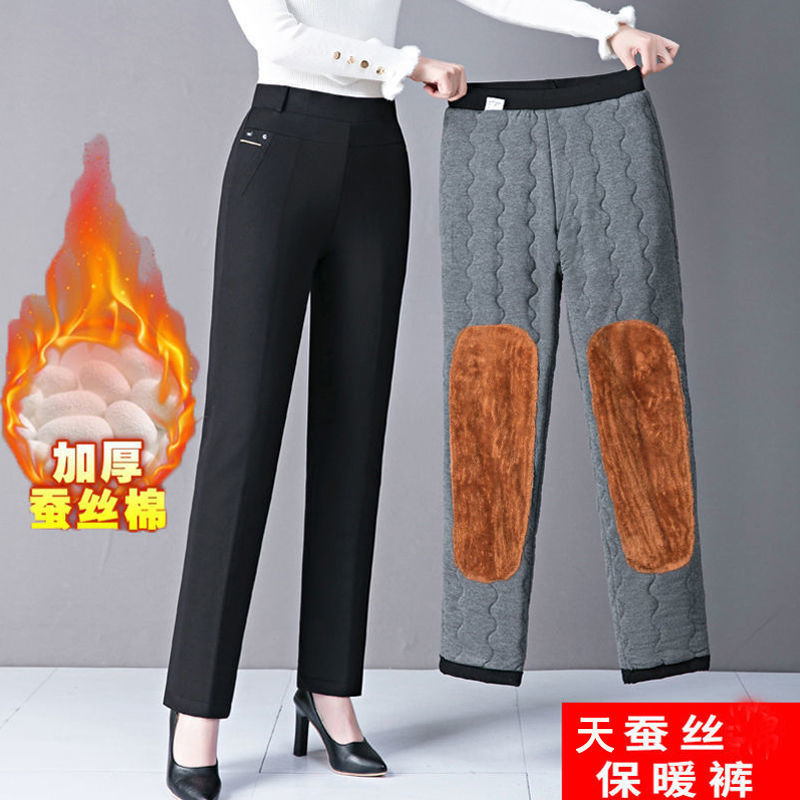 Straight-leg calças femininas  - Corduroy Pant Warm avaliação e preço