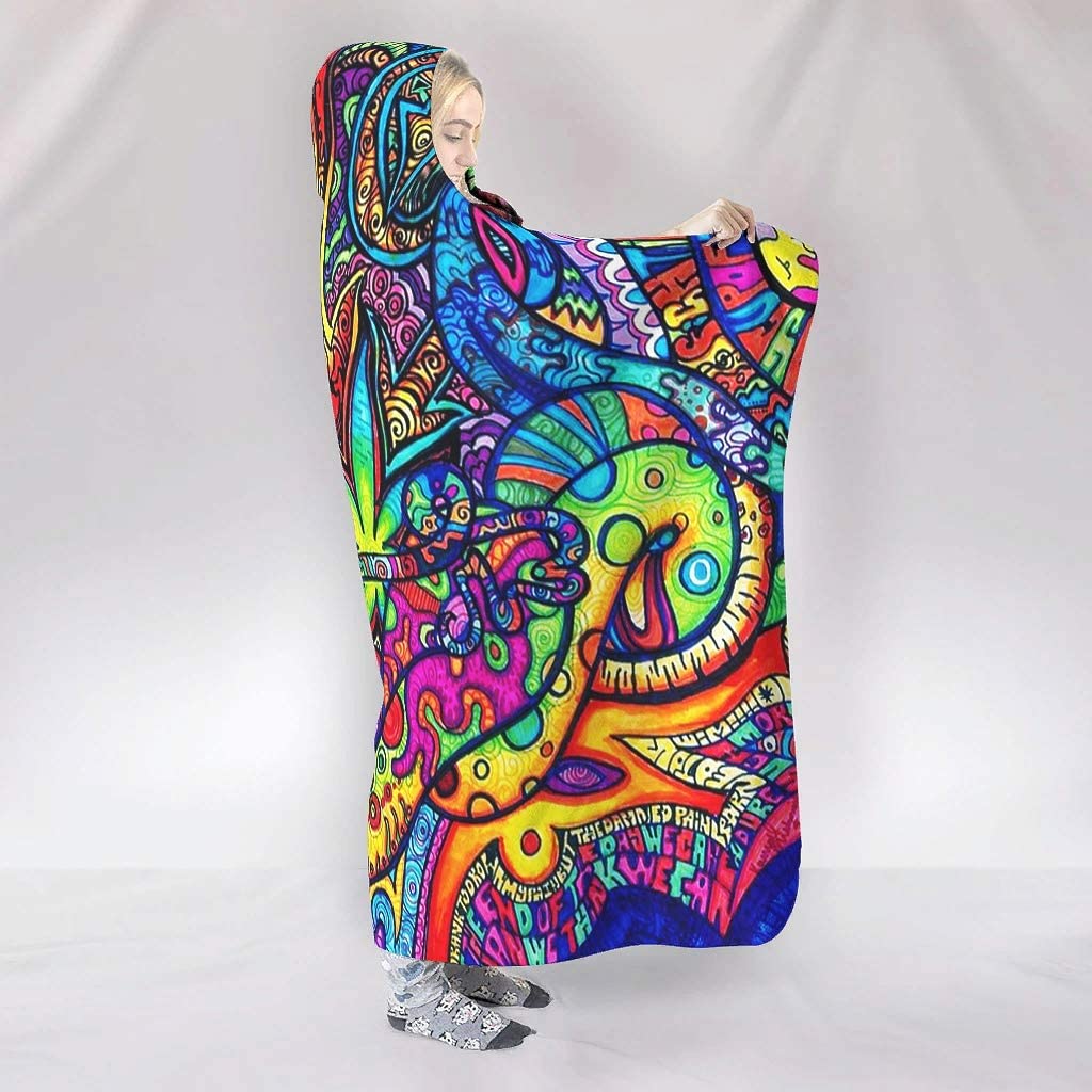 Abstrato brilhante trippy arco - Sherpa Hoodie Fleece avaliação e preço
