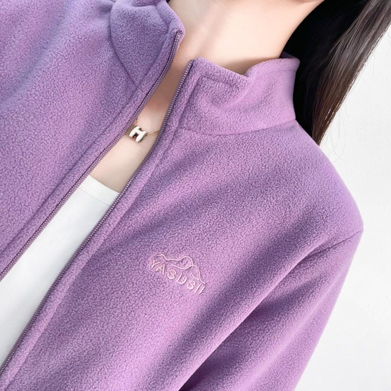 Moletom de lã sem chapéu femin - Sherpa Hoodie Fleece avaliação e preço