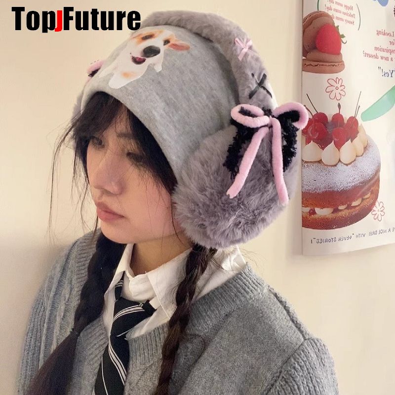 Harajuku y2k bonito doce lolit - Earmuffs Foldable avaliação e preço