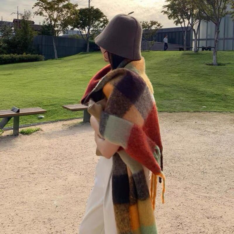 Novo luxo inverno grosso quent - Cashmere Pashmina Wrap avaliação e preço