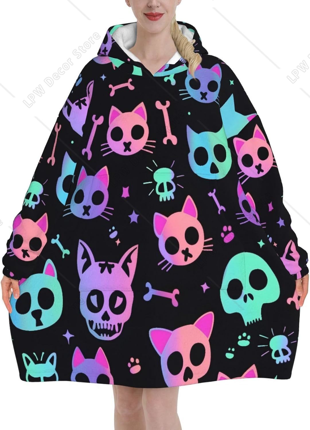 Manta com Capuz Oversized de S - Sherpa Hoodie Fleece avaliação e preço