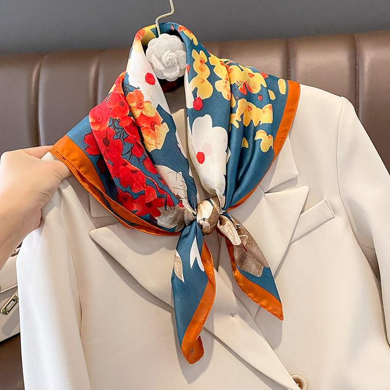 70x70cm lenço de seda quadrado - Shawl Wrap Winter avaliação e preço