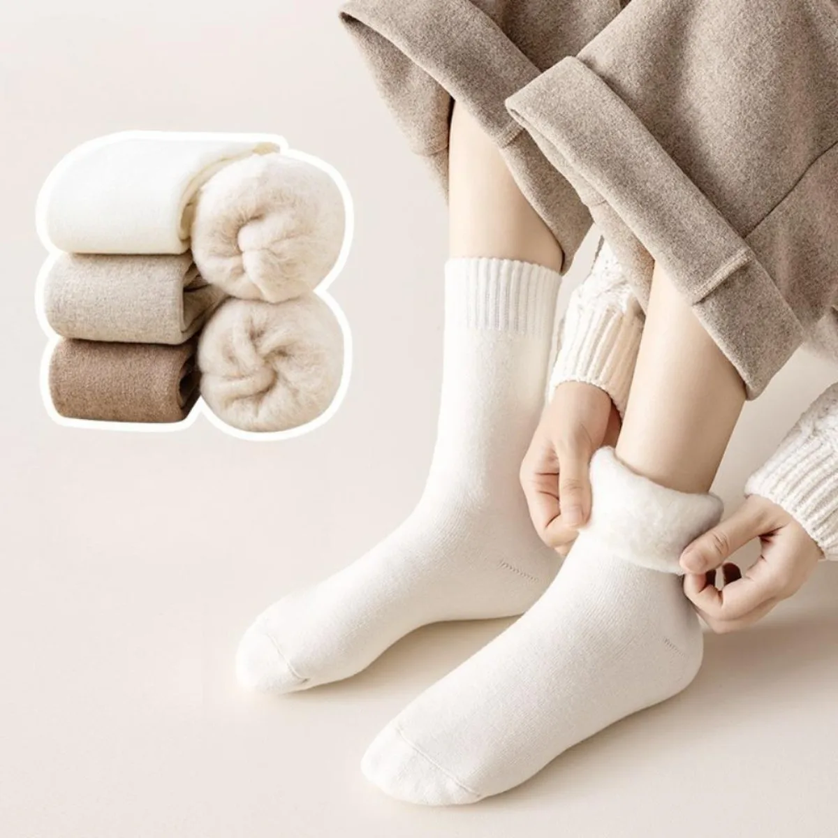 1 par de meias térmicas quente - Thermal Sock Wool avaliação e preço