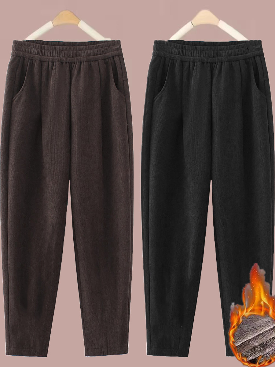 Calças de Corduroy Femininas d - Corduroy Pant Warm avaliação e preço
