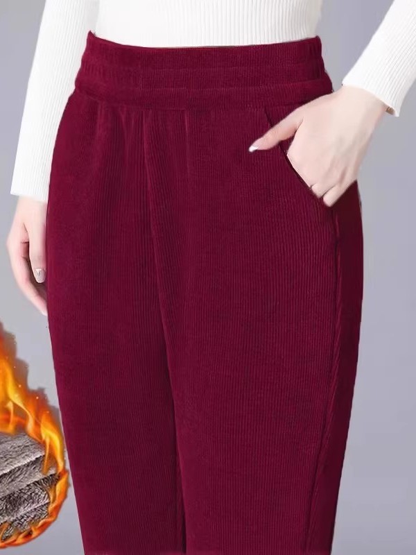 Calças de Corduroy Femininas d - Corduroy Pant Warm avaliação e preço