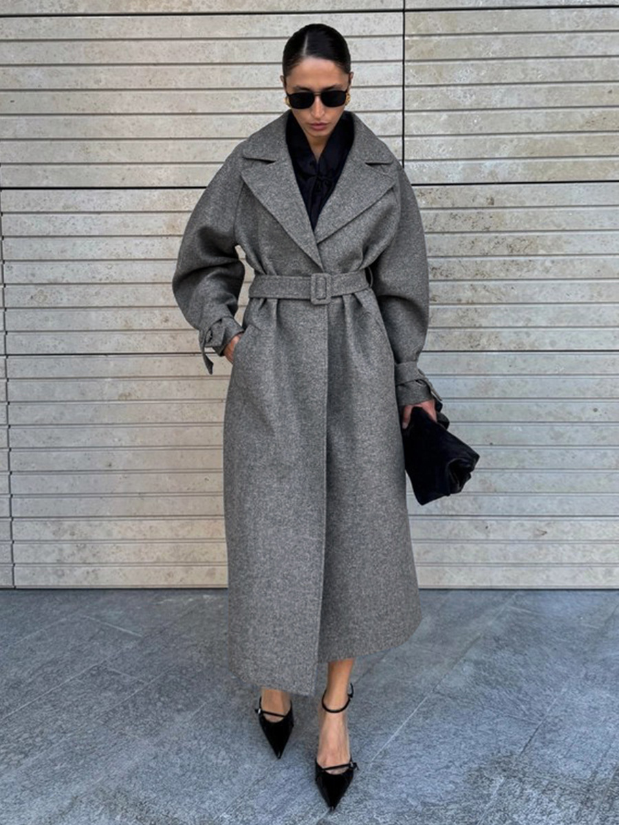 LUCYSHIHATTU Casacos longos de - Wool Coat Peacoat avaliação e preço