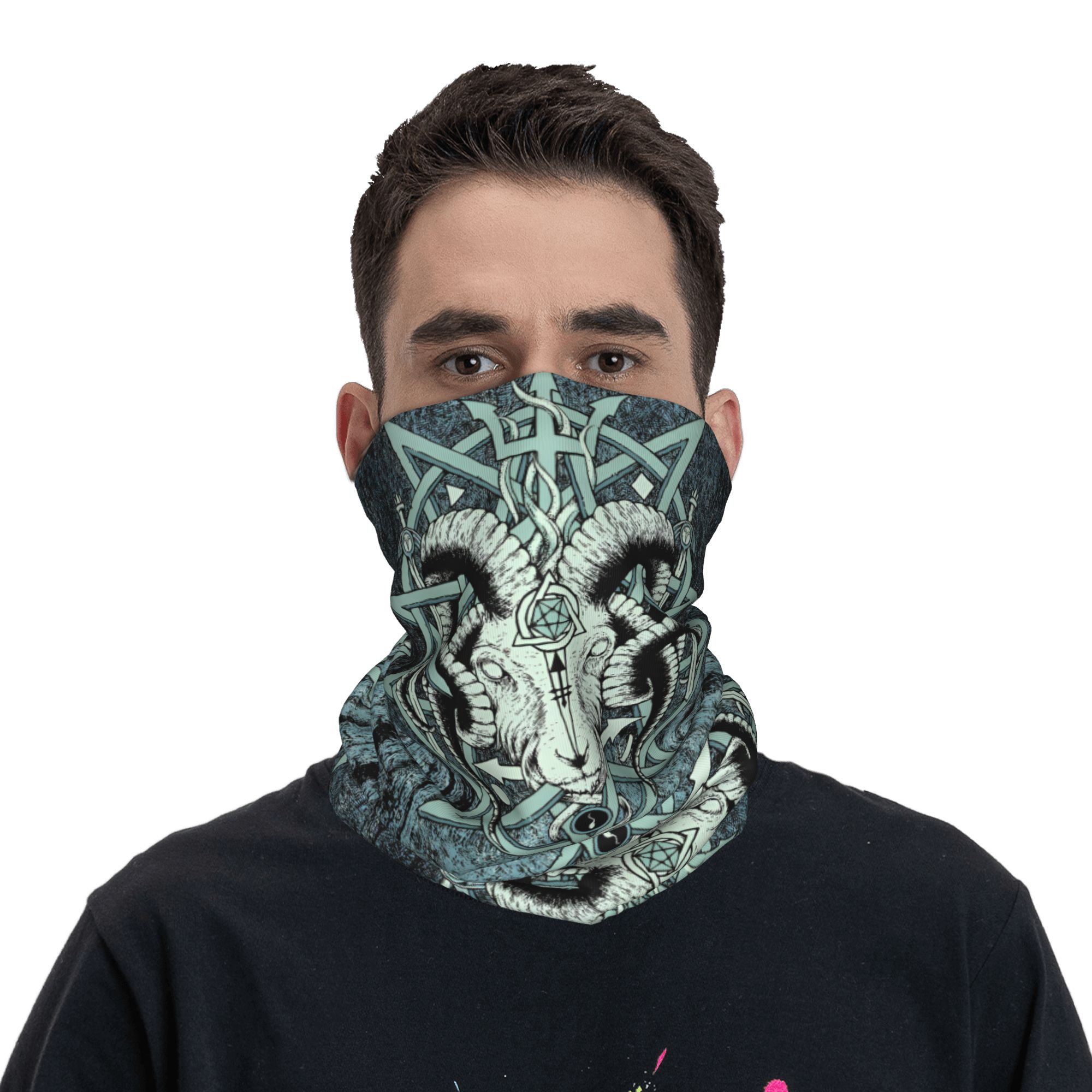 Personalizado o cabra sabbatic - Neck Gaiter Fleece avaliação e preço