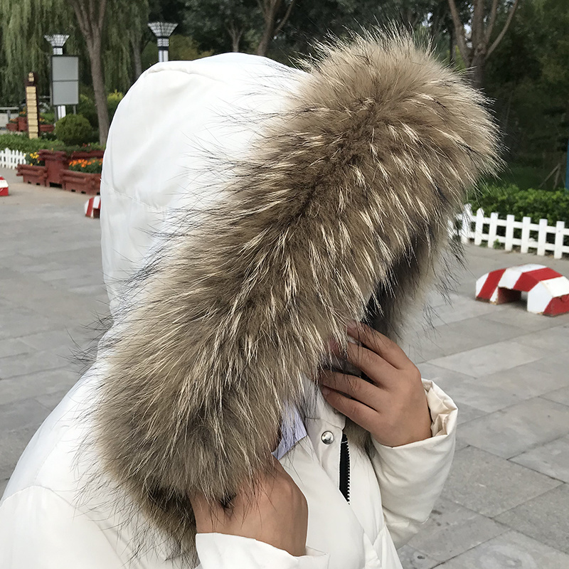 Gola de pele real para casaco  - Shawl Wrap Winter avaliação e preço