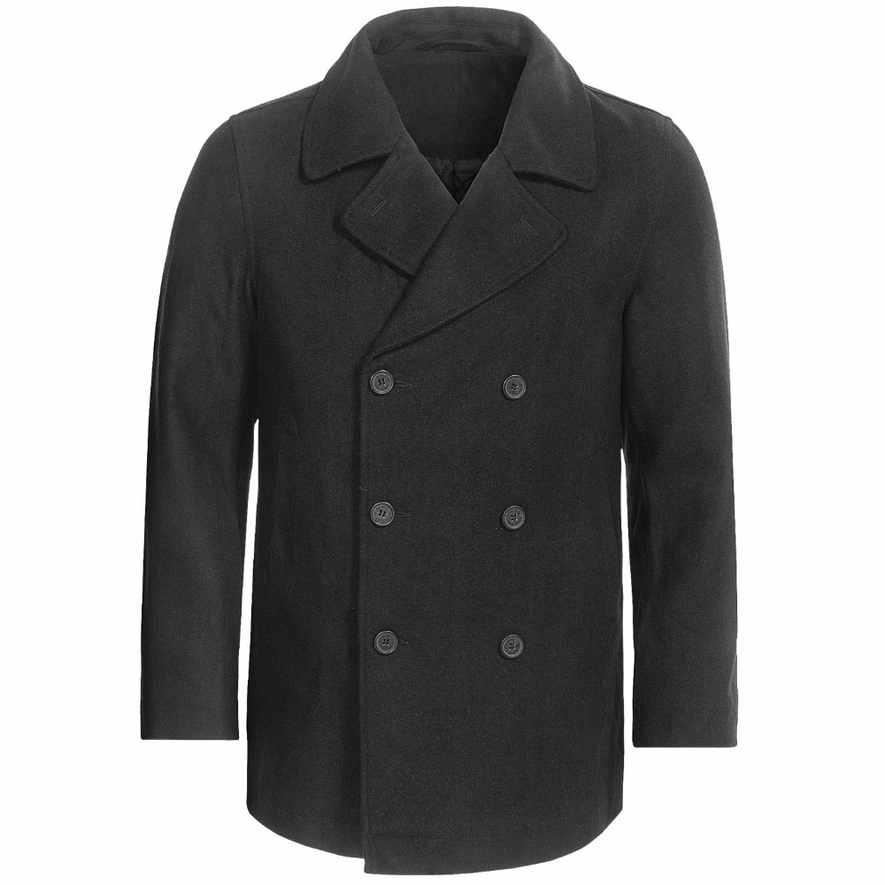 Casaco de ervilha cinza carvão - Wool Coat Peacoat avaliação e preço