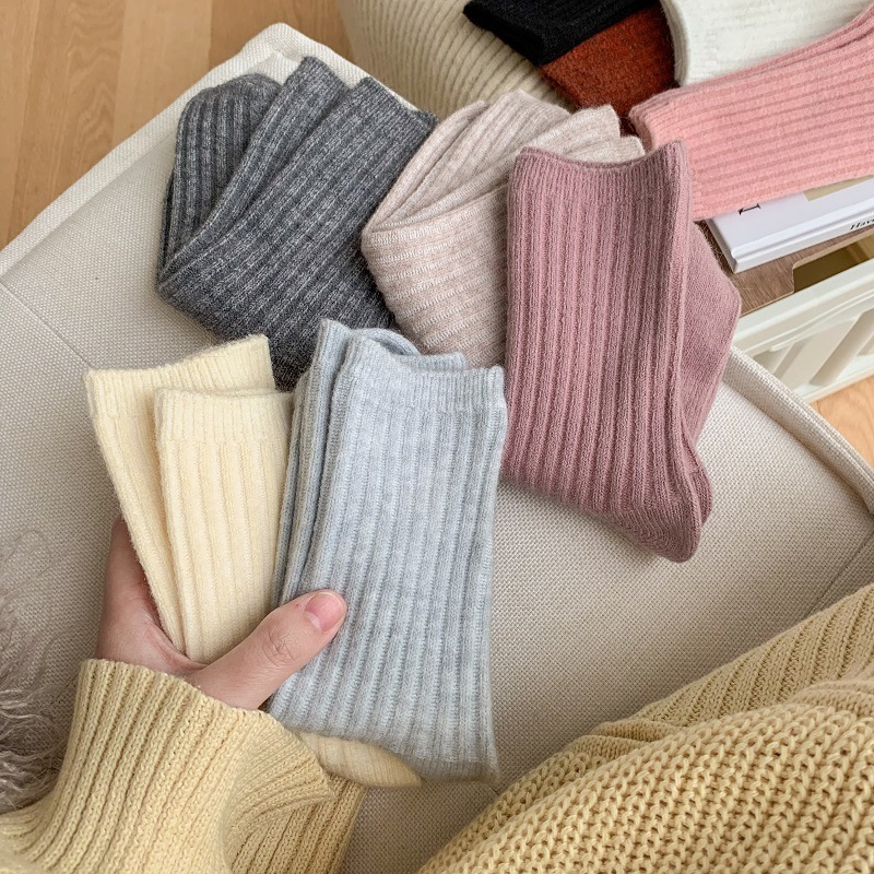 2025 novo inverno cashmere lã  - Thermal Sock Wool avaliação e preço