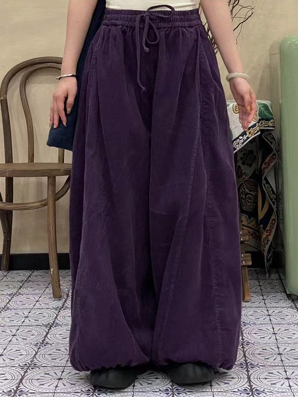 Calças Femininas Plus Size de  - Corduroy Pant Warm avaliação e preço