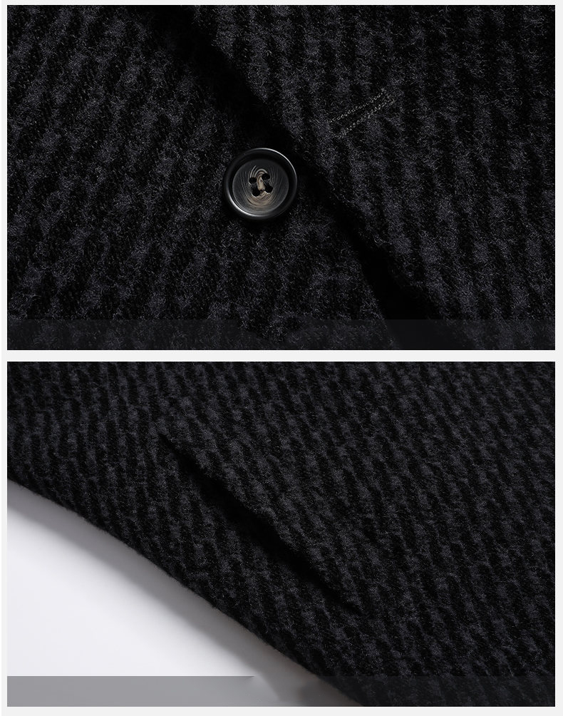 Casaco longo masculino jaqueta - Wool Coat Peacoat avaliação e preço