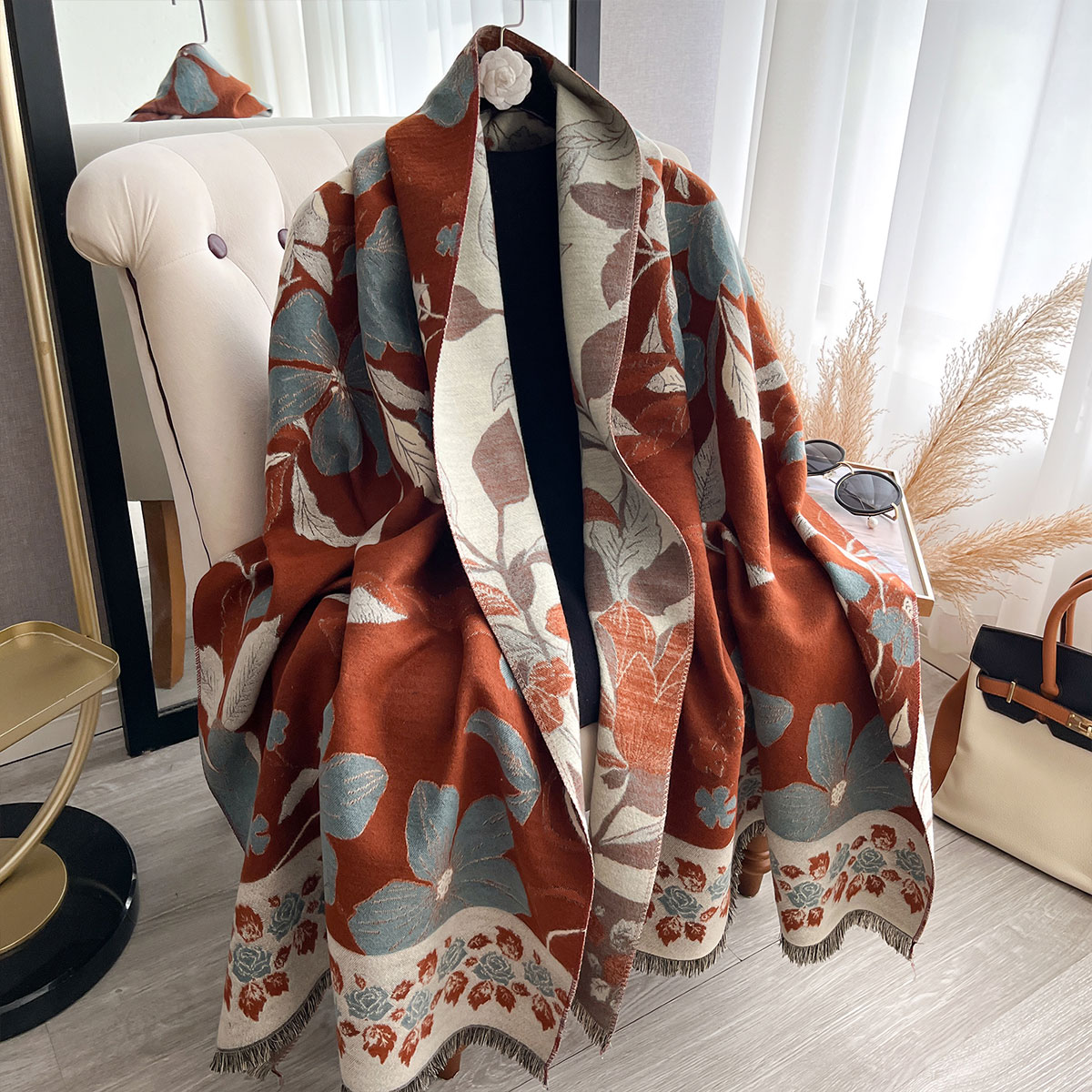 Mulheres engrossar luxo invern - Cashmere Pashmina Wrap avaliação e preço