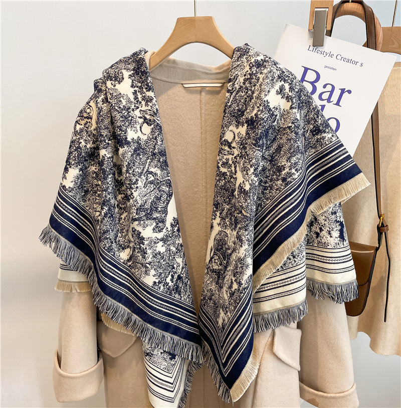 Lenço de luxo feminino mistura - Cashmere Pashmina Wrap avaliação e preço