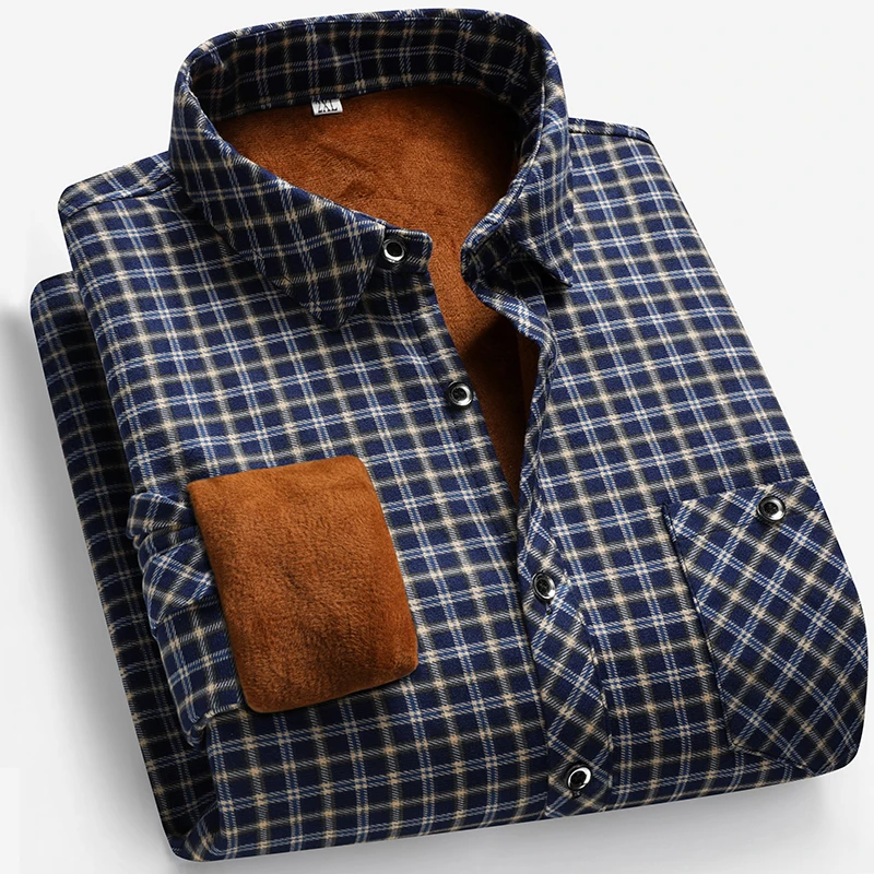 Camisa Masculina de Manga Long - Flannel Shirt Lined avaliação e preço