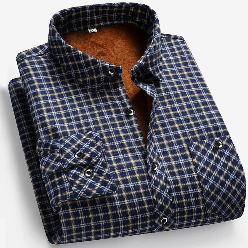 Camisa Masculina de Manga Long - Flannel Shirt Lined avaliação e preço