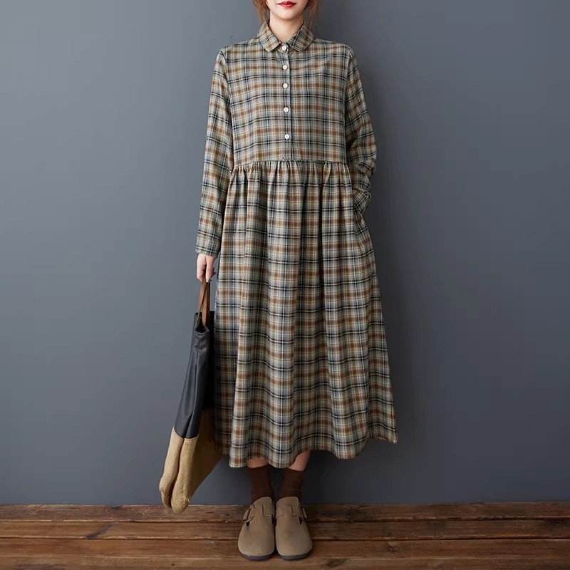 Vestido Camisa Xadrez Retrô Co - Flannel Shirt Lined avaliação e preço