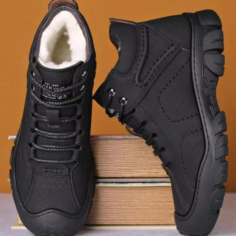 Botas masculinas rendas até bo - Waterproof Winter Boot avaliação e preço