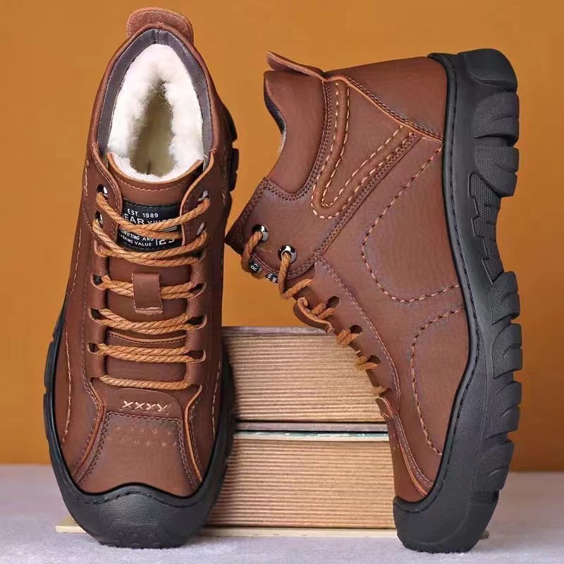 Botas masculinas rendas até bo - Waterproof Winter Boot avaliação e preço