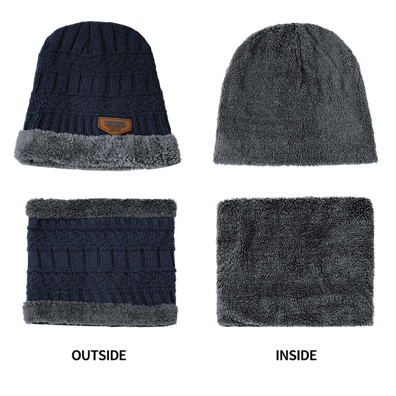 Novo Gorro de Inverno para Hom - Wool Scarf Men avaliação e preço