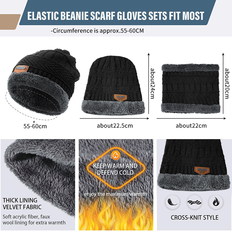 Novo Gorro de Inverno para Hom - Wool Scarf Men avaliação e preço